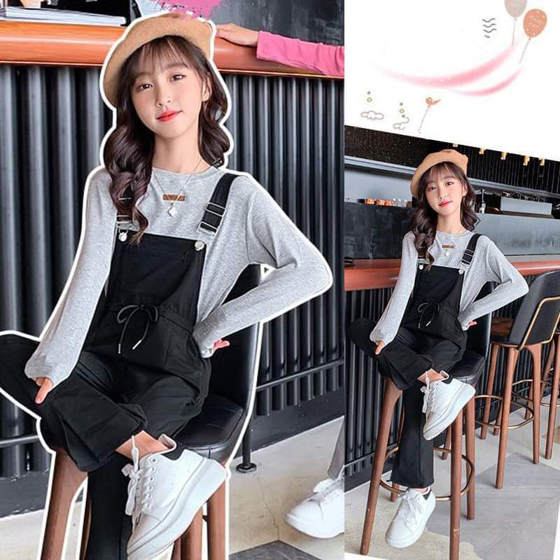 Setelan Overall Anak Perempuan Modern