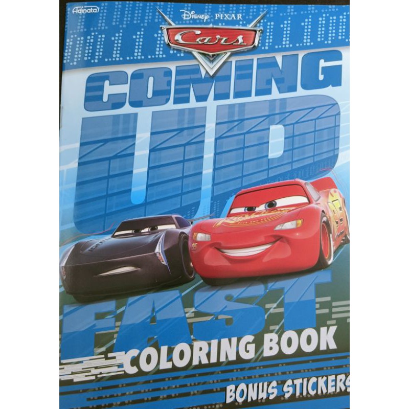 Jual Buku Mewarnai/ Coloring Book Disney Cars " Coming Up"+ Bonus