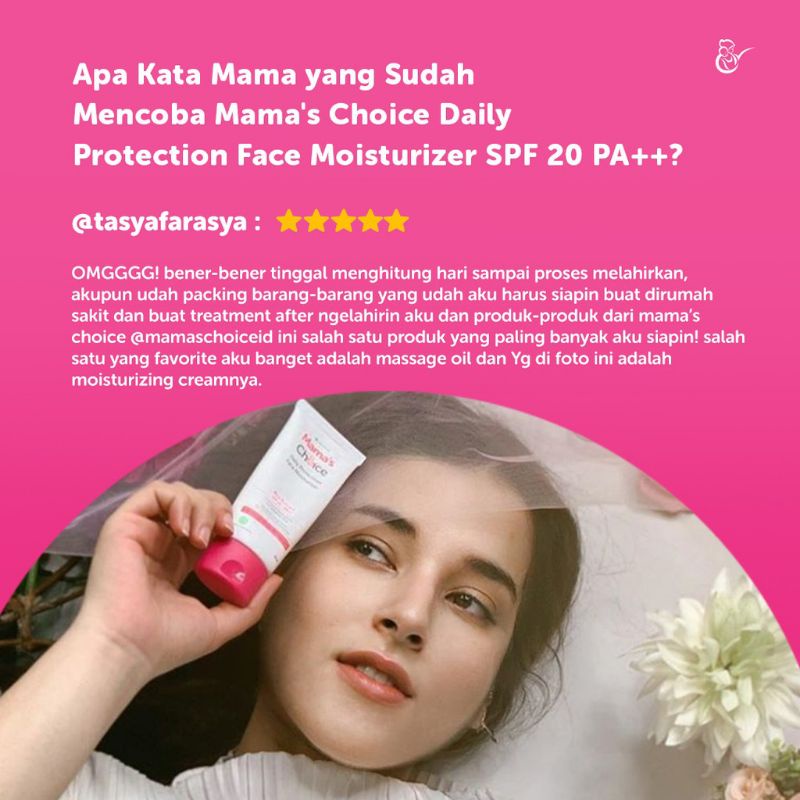 Mama's Choice Daily Protection Face Moisturizer SPF - Pelembab Wajah Mamas choice