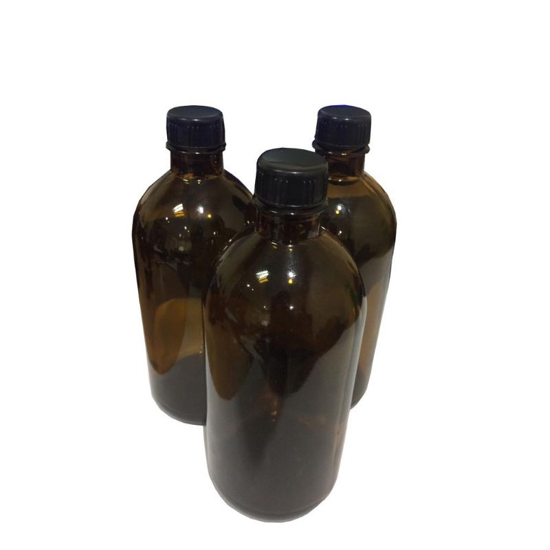 Botol coklat, 1L/500Ml, Botol kaca amber 1000ml, botol gelap