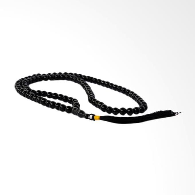 ONSALE Tasbih Batu Black Jade Onyx Asli Natural - 99 Butir