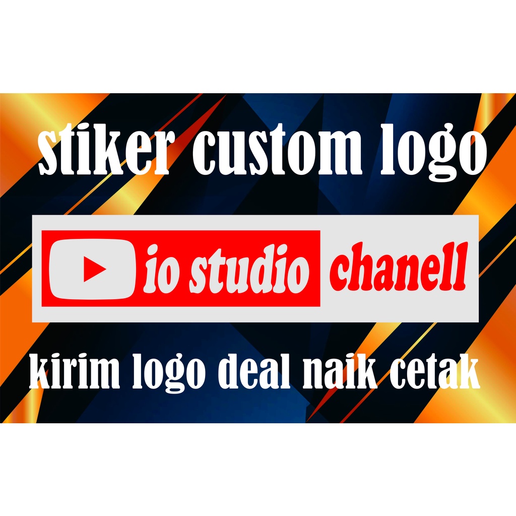 stiker custom logo youtube stiker motor custom