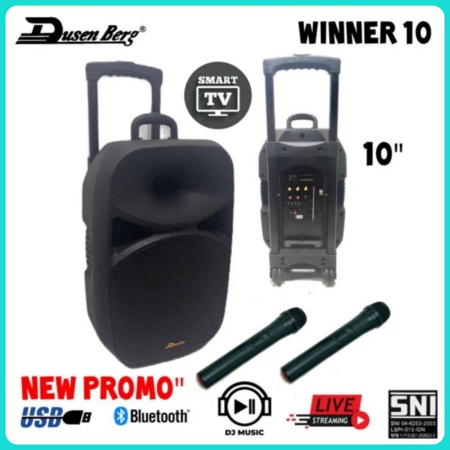 SPEAKER PORTABLE WIRELESS DUSENBERG 10 INCH WINNER 10 ORIGINAL