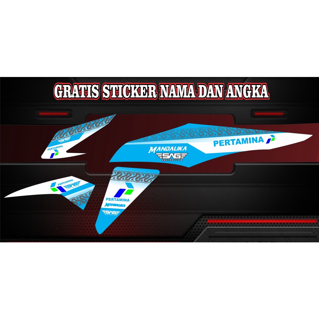 Striping Honda Beat 2014 - Sticker Striping Honda Beat 2014 Variasi Pertamina TERLARIS
