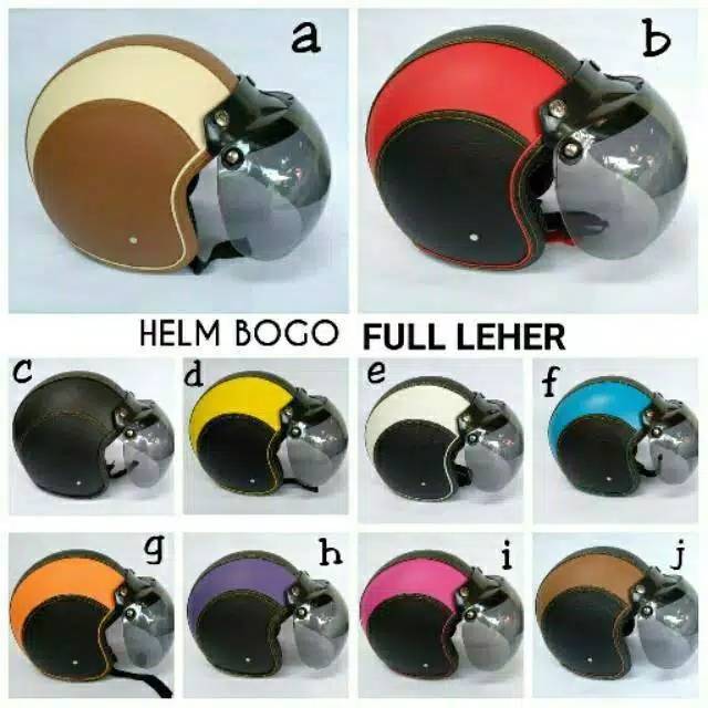HELM BOGO KULIT BOGO SNI CENTRO INK KYT RETRO SINCHAN(helm_pilot_retro)