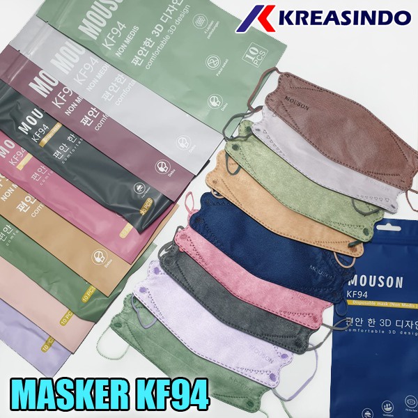 CAREION / MOUSON / CCARE Masker KF94 Murah Face mask isi 10 pcs / 10pcs