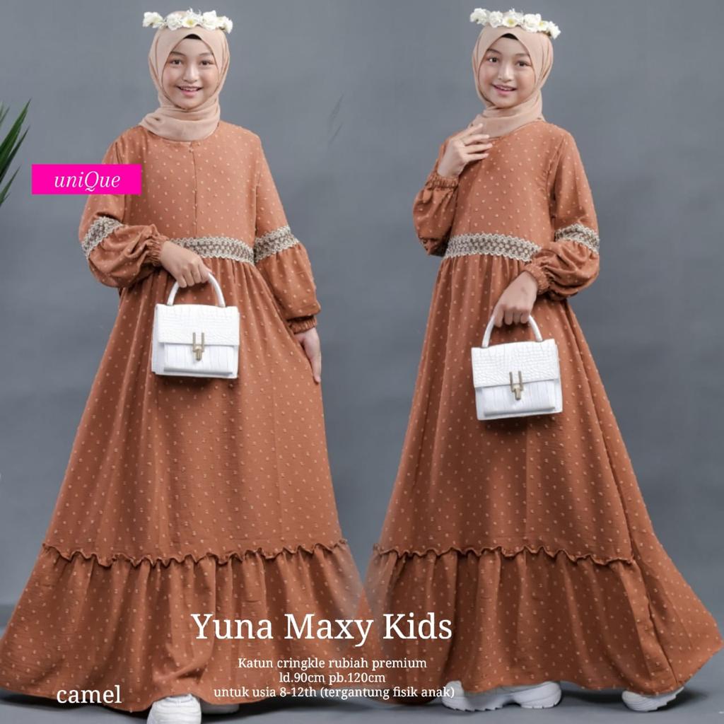YUNA MAXY DRESS KIDS BY UNIQUE / GAMIS ANAK MURAH