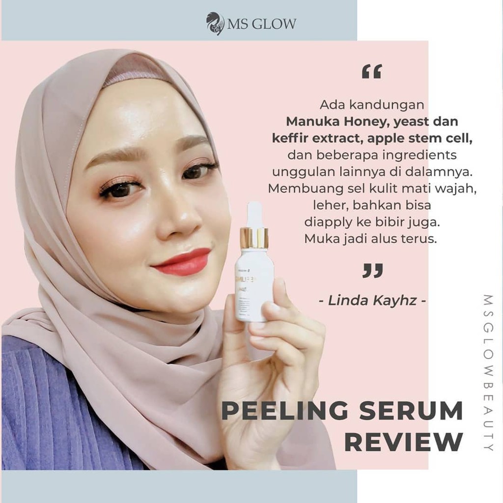 MS GLOW PEELING SERUM - MSGLOW SERUM PEELING NEW - BPOM