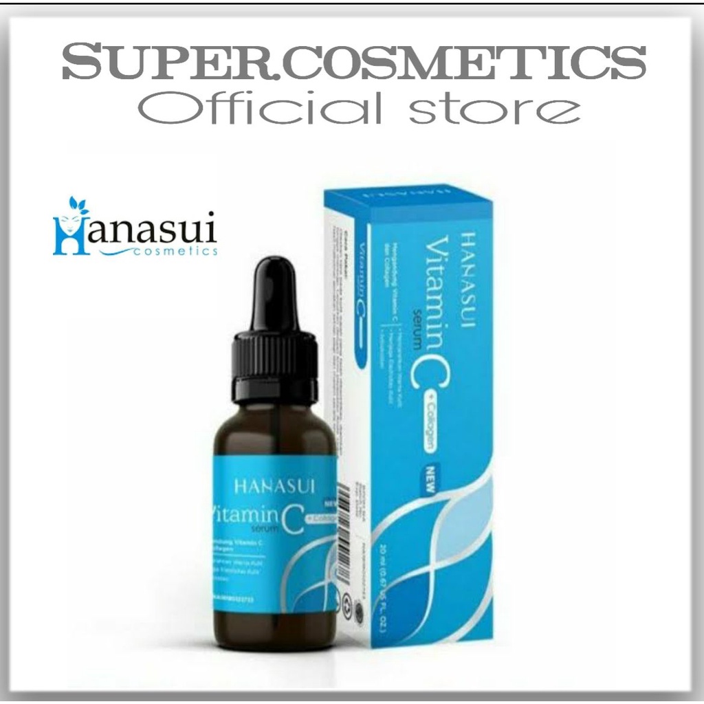 HANASUI biru Serum Vitamin C + Collagen BPOM