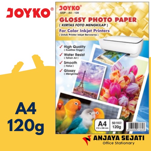 

Kertas Foto Glossy Joyko 120gr
