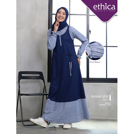 Ethica Gamis Ayumi Navy 265