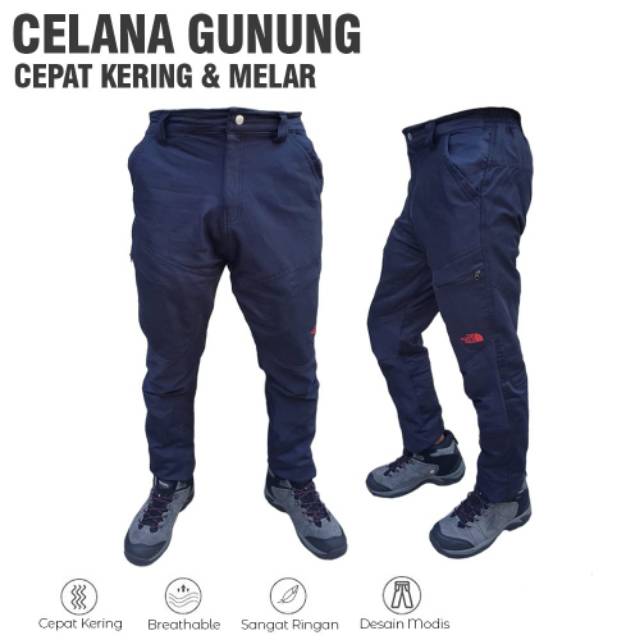  Celana  Panjang Outdoor Quickdry Strectch Cepat Kering 