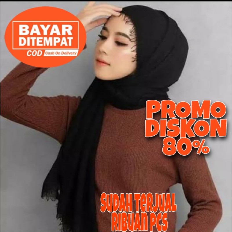 CUCI GUDANG HIJAB CRINGKEL IMPORT MURAH  / JILBAB CRINGKLE  / HIJAB KEKINIAN /HIJAB TERBARU / OOTD