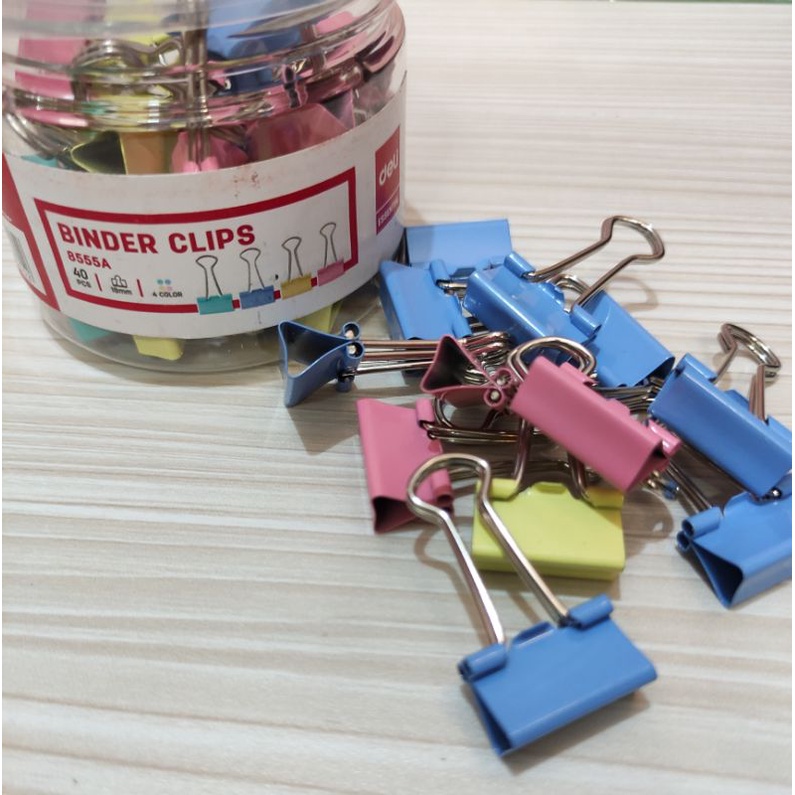 

Binder clip deli 8555a warna isi 8pc
