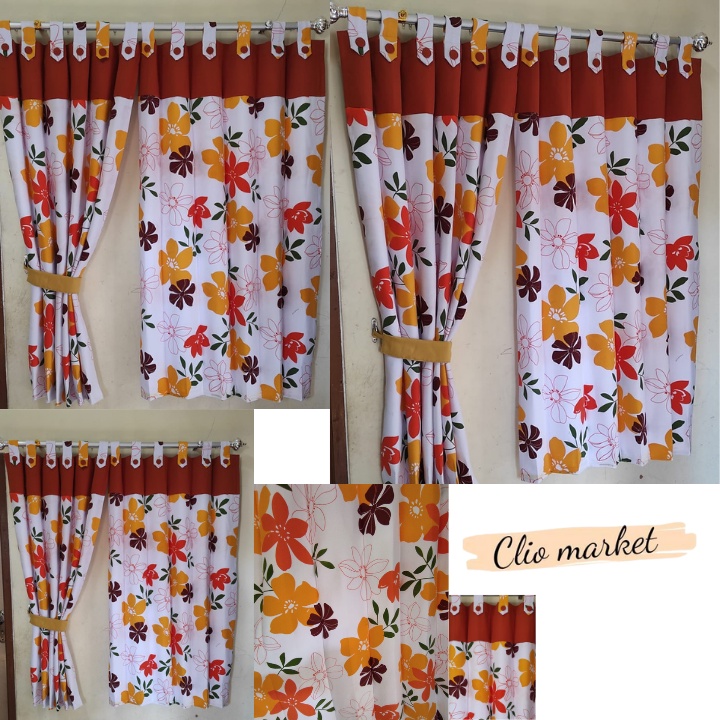 GORDEN JENDELA PENDEK GORDEN MINIMALIS GORDEN BLACKOUT TIRAI KANCING GORDEN KANCING