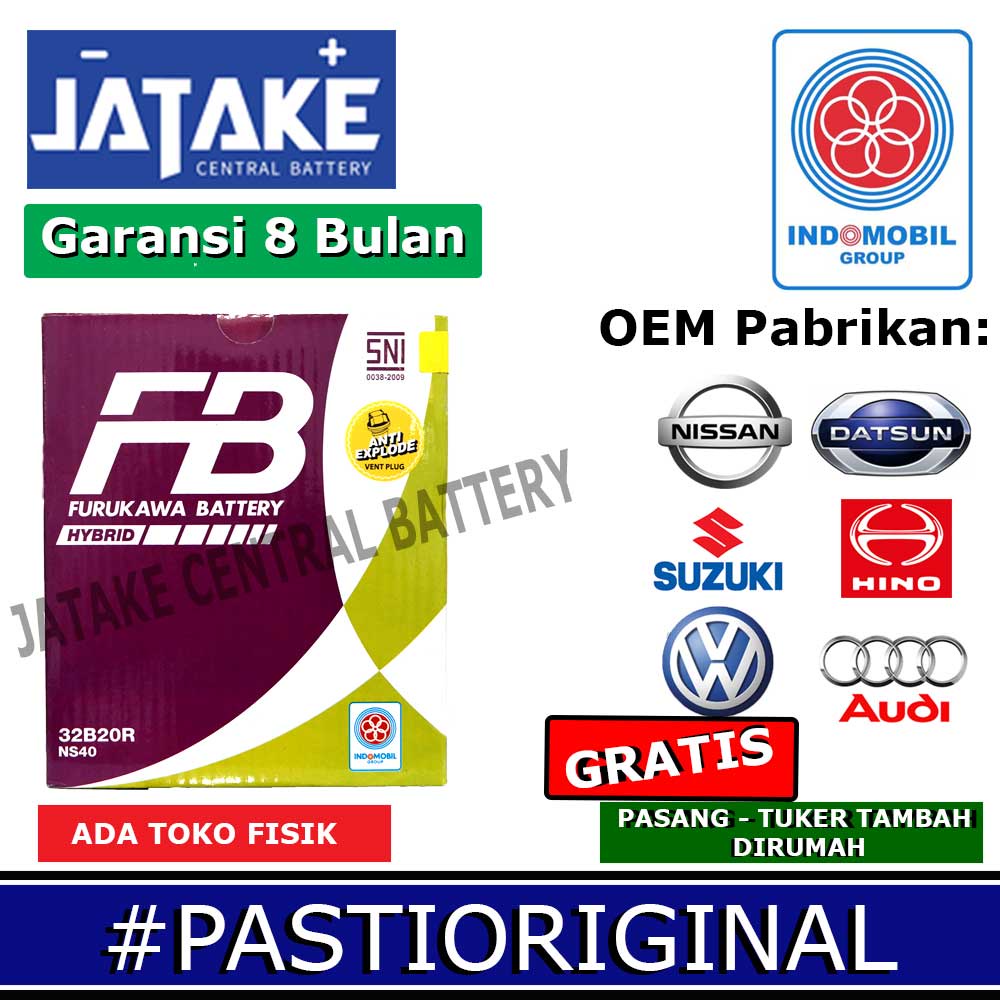 Aki Basah NS40 Furukawa Battery Hybrid FB mobil Daihatsu Terios Xenia Grandmax Luxio