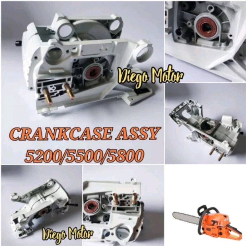 5200 Bak oli crank case bodi blok mesin chainsaw mini senso sinso kecil 5800 5220 568 5882