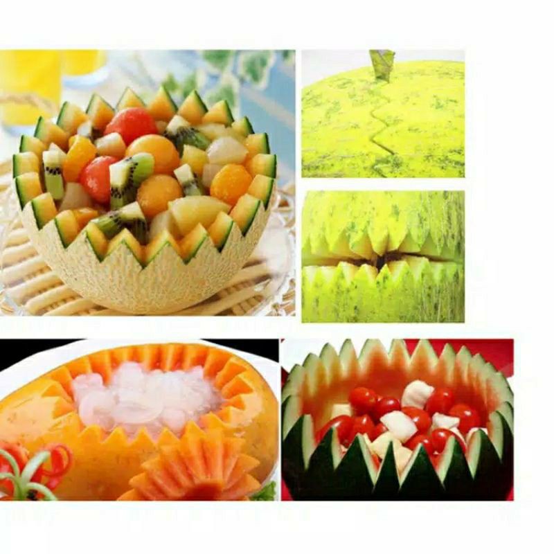 BluePink Alat Dapur Pisau Buah 2 Sisi Kerokan BUah Scoop-4