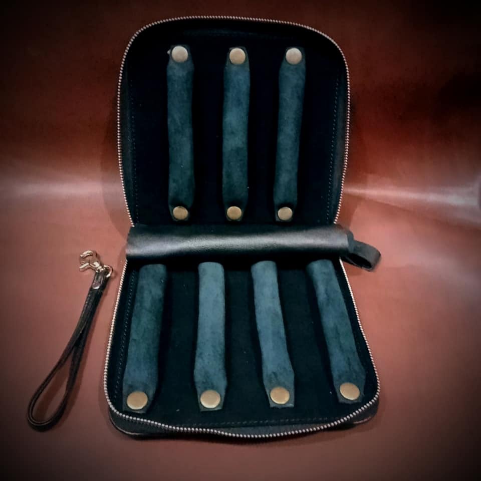 Tas Batu Akik Tas Cincin akik  7 Slongsong kapasitas 35 cincin akik untuk batu bacan batu hijau garu