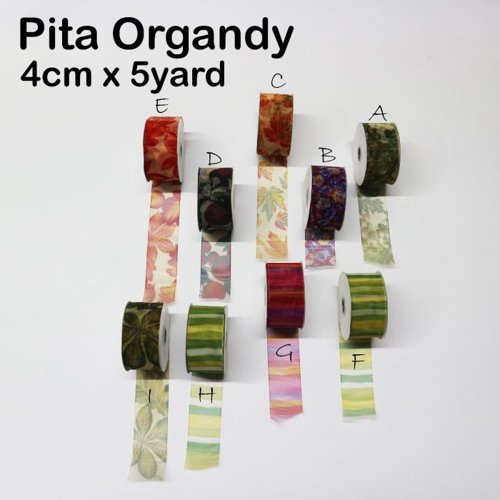 

Pita Organdy 4Cm X 5Yard - Pita Murah - Pita Motif - Ribbon 071