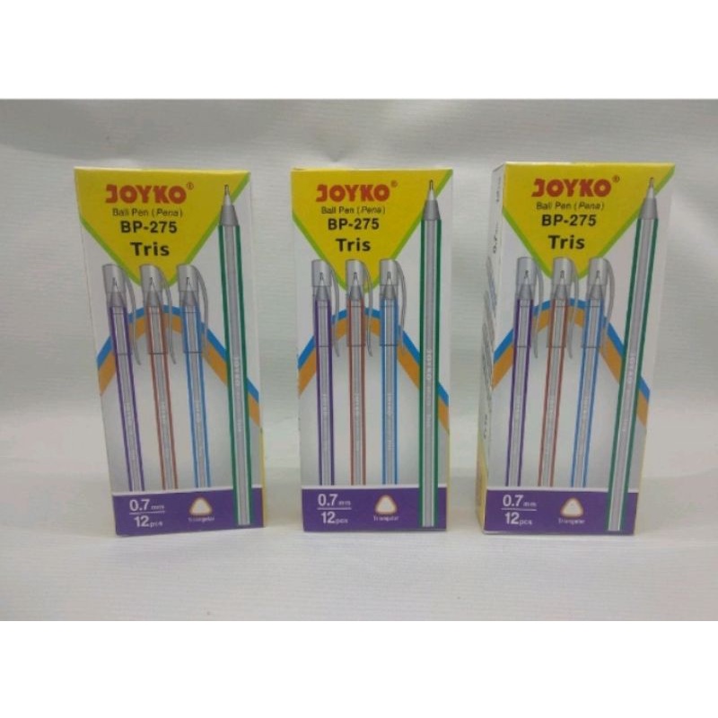 

Pulpen / Pen / Pena Joyko BP-275 Tris (12Pcs)