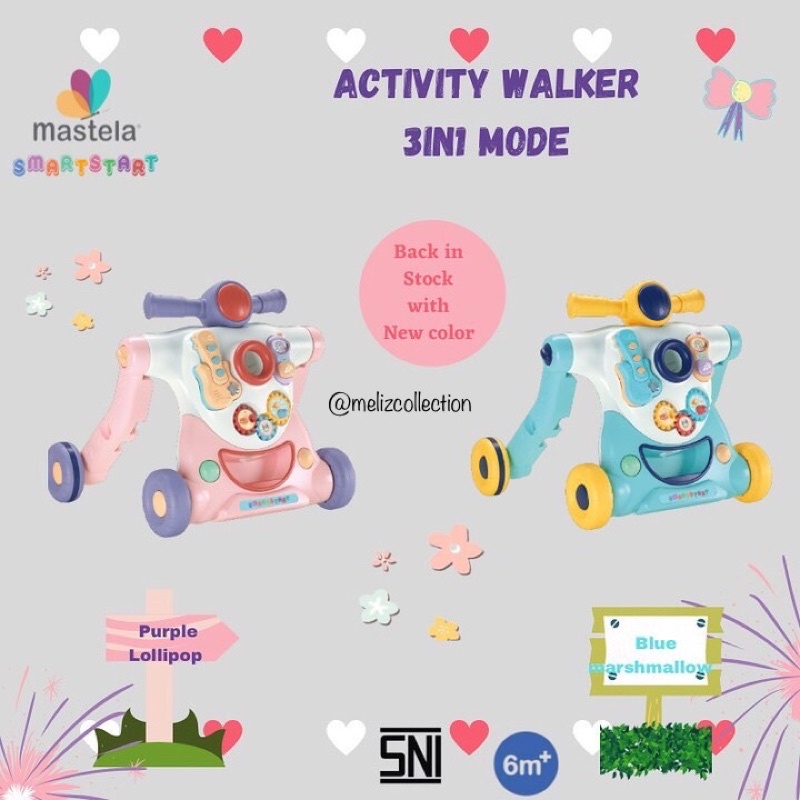 Mastela Activity Walker  3 in 1 Push Walker ada Music