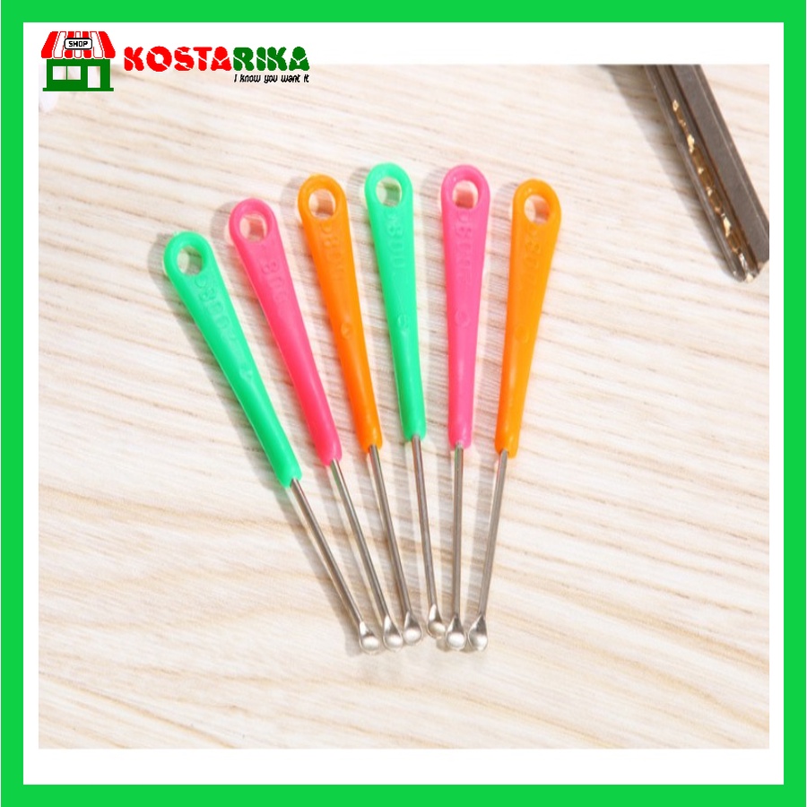 Korek Kuping Stainlees Mini Gagang Warna SIZE 7 cm