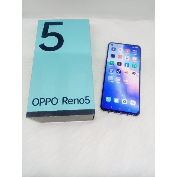 Oppo Reno 5 8/128 GB SECOND ORIGINAL SEKEN BEKAS LENGKAP