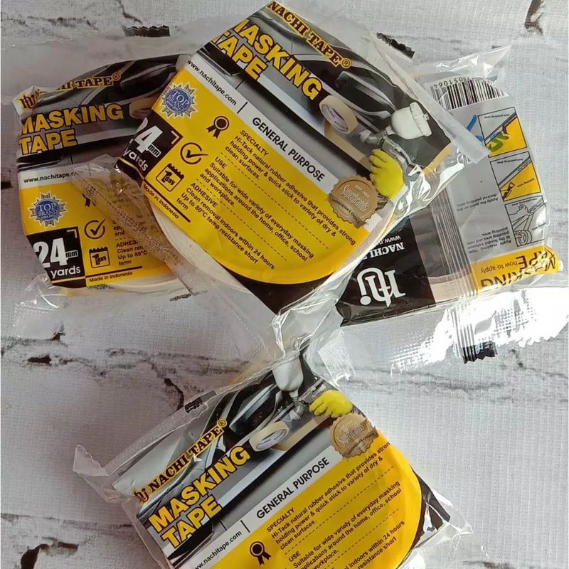 

1 inch LAKBAN KERTAS MASKING TAPE 24MM (20 YARDS)