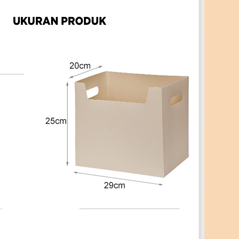 Foldable Desktop Box Container Anti Air Kotak Penyimpanan Buku Serbaguna / BOX LIPAT