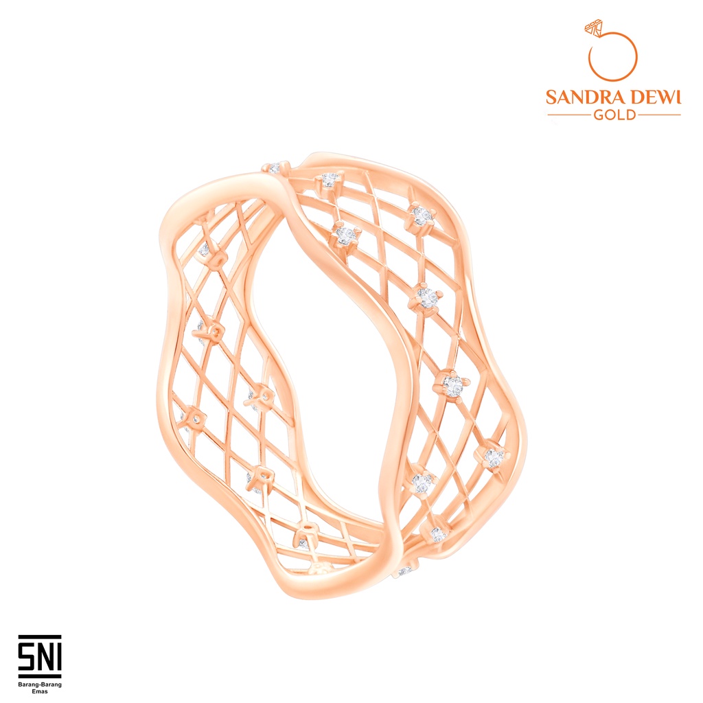 Cincin Lace Collection by Sandra Dewi Gold Kadar 18K RI200281