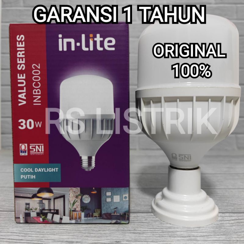 IN-LITE LAMPU LED CAPSULE VALUE 30W 30 WATT INBC002 CAHAYA PUTIH 6500K COOL DAYLIGHT