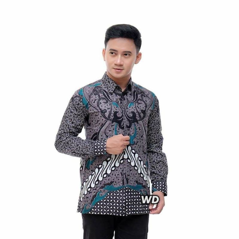 Kemeja batik lengan panjang size M L XL XXL 3XL 4XL 5XL