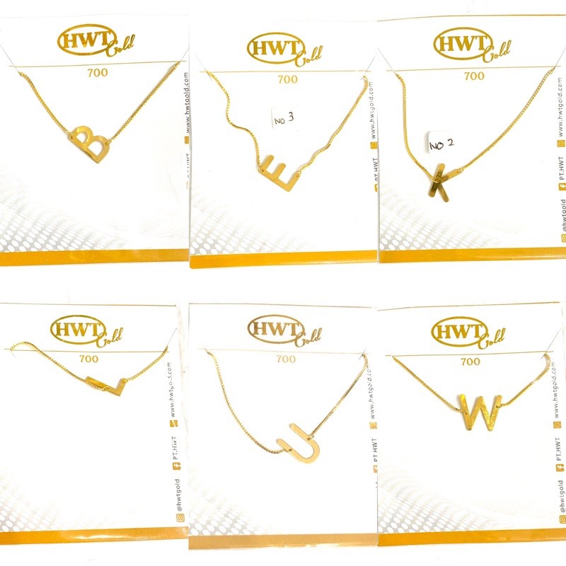 Gelang Serut Milea Huruf B E K L U W Gelang Emas Asli Kadar 700