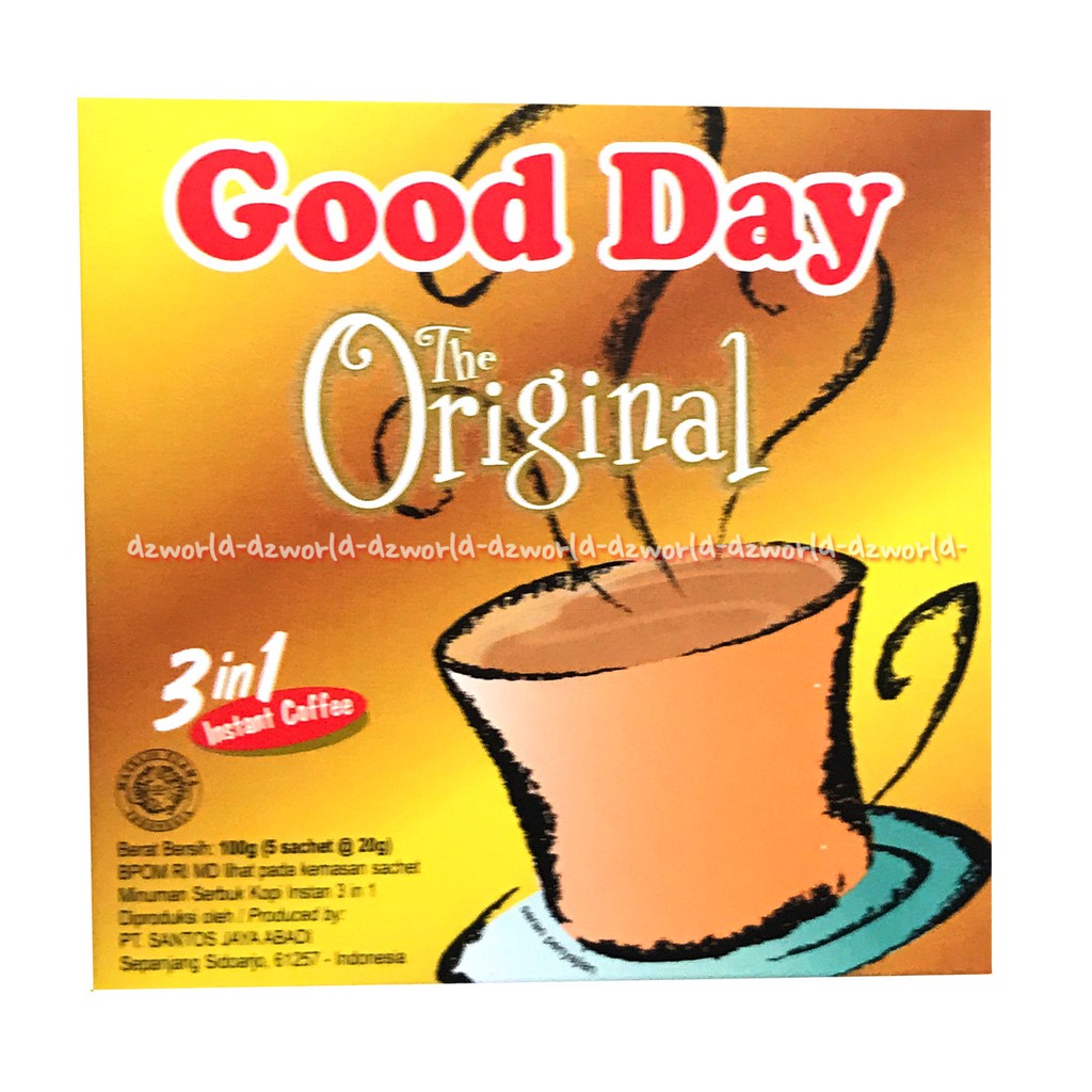 

Good Day Original Isi 5sachet Kopi Instan Goodday The Original Gooday Coffee Cofee Coffe Goday Gooday 5 pcs