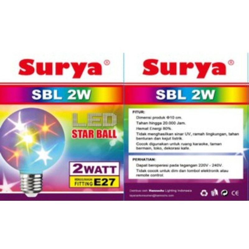 Lampu Disco SURYA Ball SBL Murah