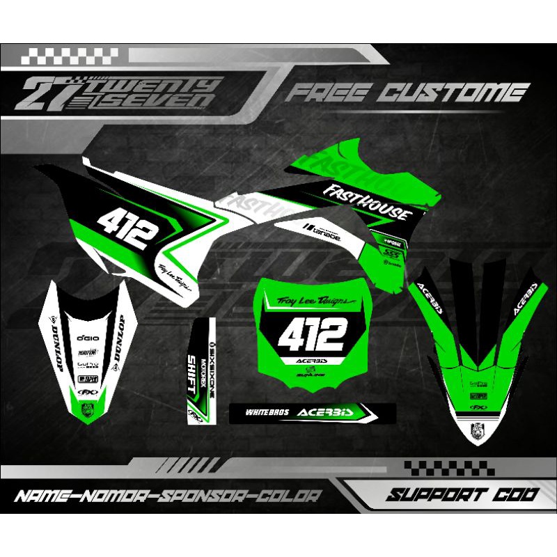 DECAL KX 85 FULL BODY DECAL KX 85 BEBEK STANDAR
