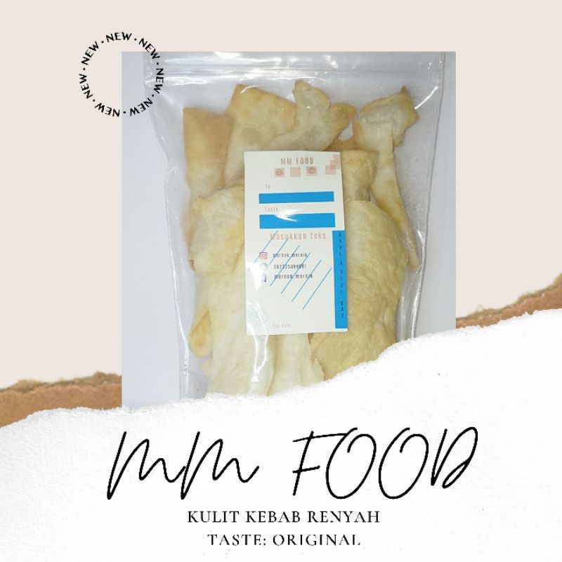 

Camilan tortila Kulit Kebab Renyah Rasa Original
