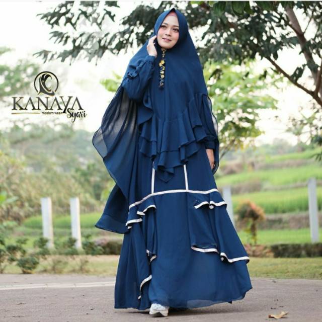 Gamis syari original by Kanaya syari/gamis syari set khimar