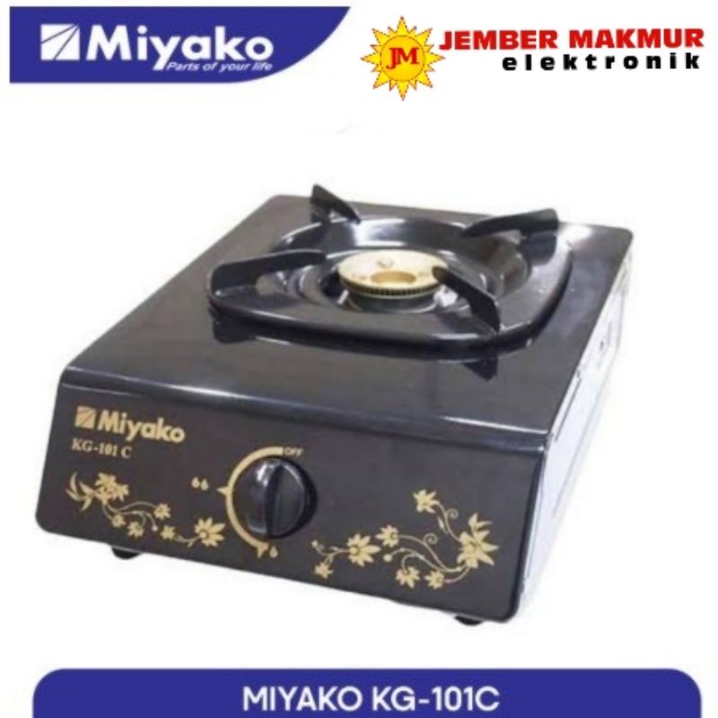 Miyako Kompor Gas KG-101 C WYG / Kompor Gas 1 Tungku Miyako KG 101 C