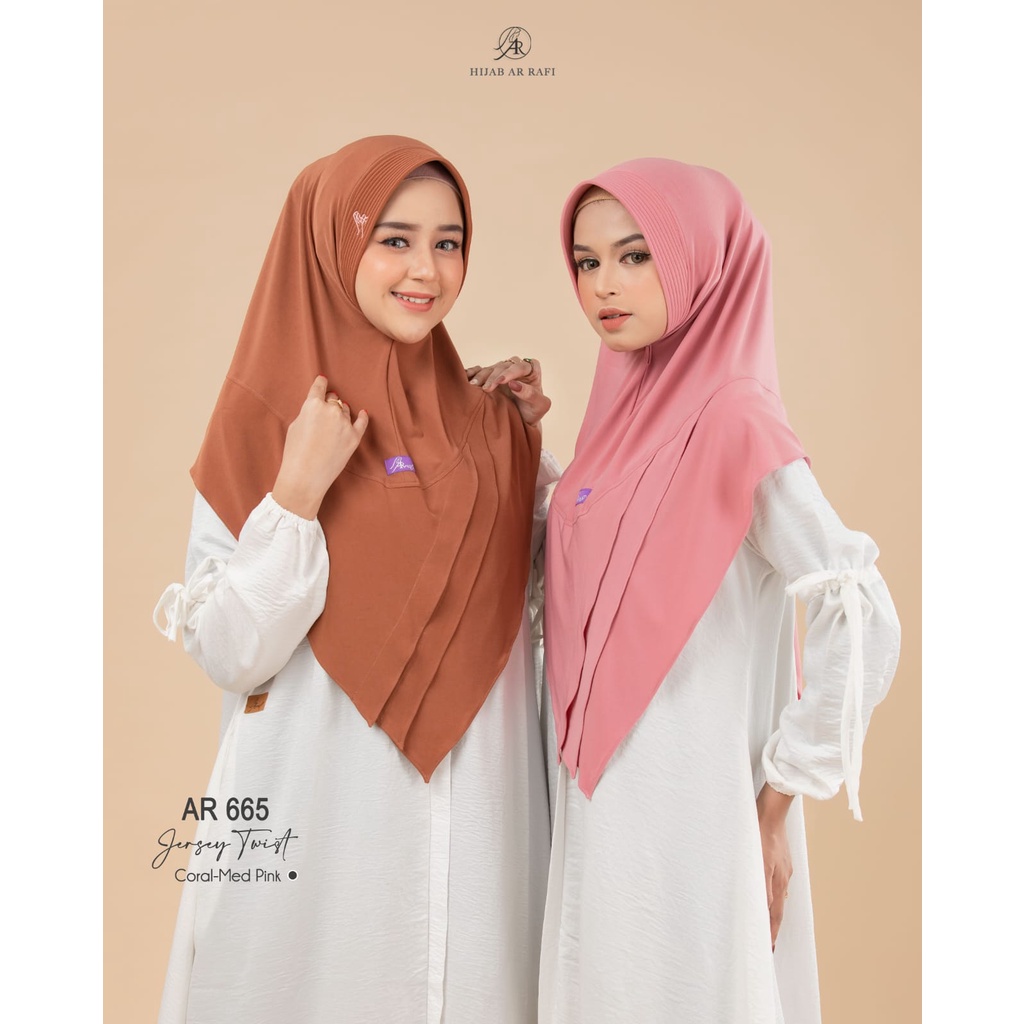 Arrafi Hijab kerudung jilbab bergo instan Arrafi AR 665 terbaru 2022 tudung khimar krudung arafi ORI
