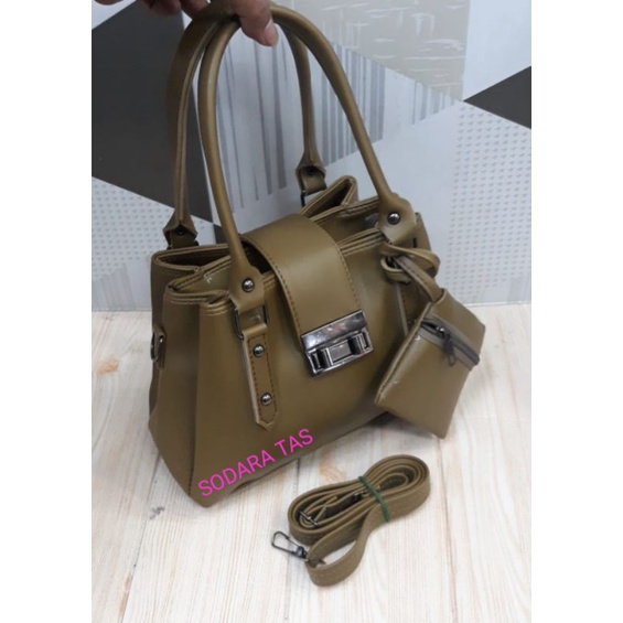 PROMO!!! COD SODARA TAS TOTTE BAGS FAMILI TIGA RUANG TAS FASHION MASAKINI SIZE 18x25cm