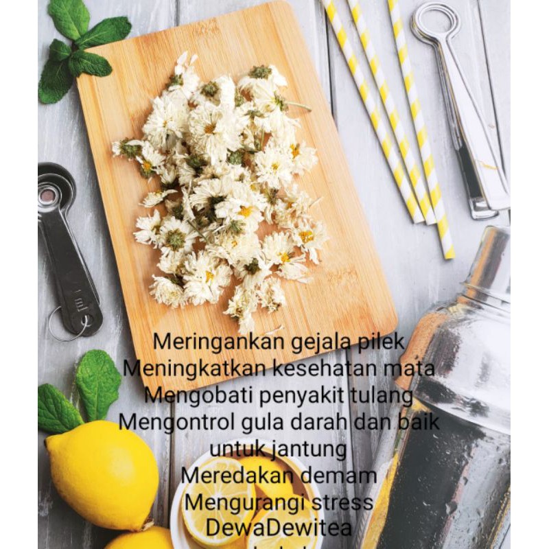 

white chrysantheum/white krisan 100gr