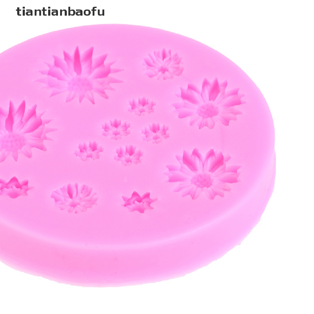 [tiantianbaofu] Daisy Silicone Molds Flower Silicone Cake Mold Wedding Cake Tool Cake Decor Boutique