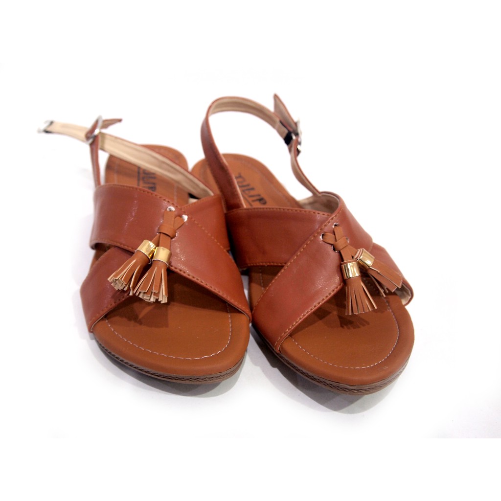 Sandal indie Cros Tan fashion sandals slipon indie new (1C4) fse060