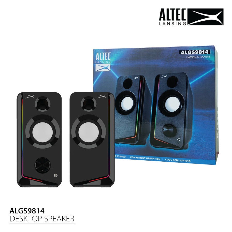 Speaker 2.0 RGB Altec Lansing ALGS9814 - Speaker Komputer ALGS-9814