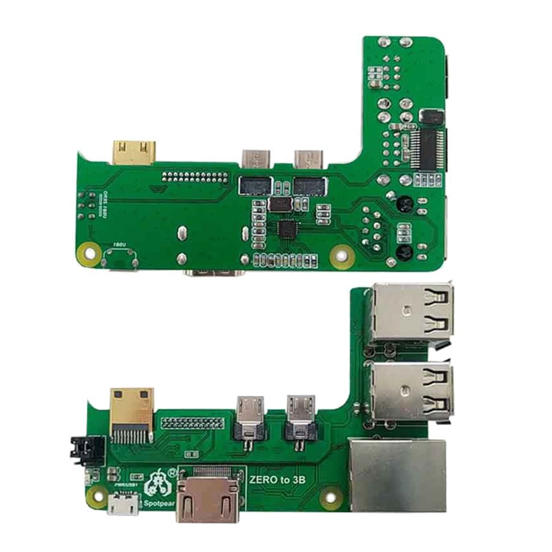 Btsg Topi HUB USB 3per4port Untuk Raspberry Pi Zero 2W Papan Ekstensi USB Ke UART Untuk Debugging Serial Untuk USB