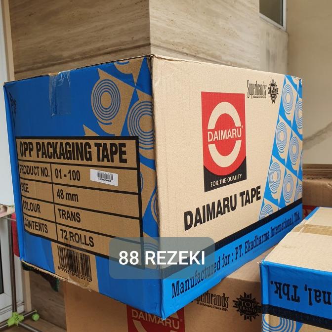 

[Grab/Gojek] Lakban Daimaru Kardus 2 Inch 48 Mm X 90 Yard 72 Roll Termurah