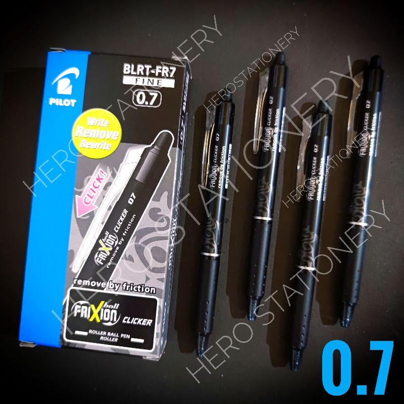 

Pen ballpen pilot frixion bisa dihapus 0.7 mm BLRT-FR7 tinta hitam