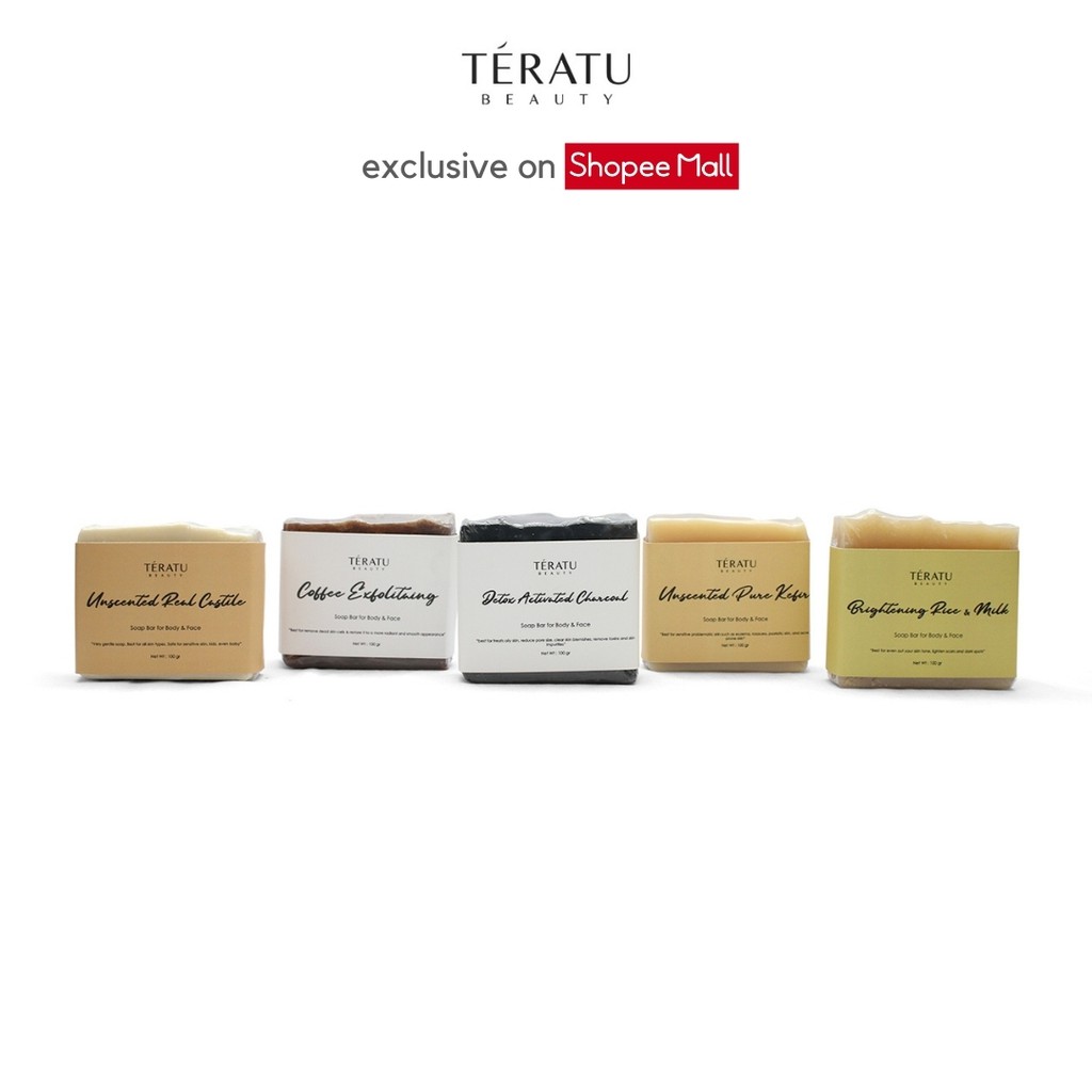 

Teratu Beauty Handmade Natural Soap Bar for Body & Face
